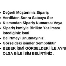 Stilim Sensin.com 4katlı Müslin Kumaş %100PAMUK Hastane Çıkışı-Hediyelik(Kişiye Özgüisimli Nakış Desenli)