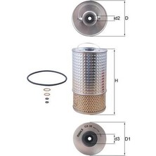 Mahle Mixdepo Yag Filtresi Mercedes OM601 OM602 OM603 190 W201 W202 W124 W140 Unimog