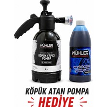Wühler %95 Cilalı Mavi Oto Şampuanı 750 ml + 🎁 Hediye Köpük Atan Basınçlı Pompa 2 Lt