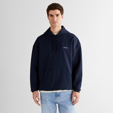 Gant Erkek Lacivert Regular Fit Kapüşonlu Sweatshirt