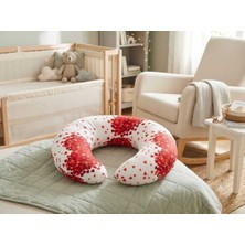 Erca Home Tekstil Ürünleri Emzirme Yastığı, Bebek Destek Minderi, Hamile Yastığı Pamuklu Kumaş