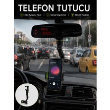Aslanoğlu Store Araç Içi Telefon Standı Dikiz Aynasına Takılan Ayarlanabilir Telefon Tutucu