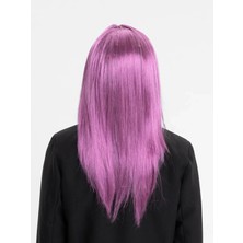 Aslanoğlu Store Rose Pembe Renk Düz Kesim Uzun Parti Peruğu Takma Saç