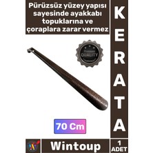 Wintoup #kerata Sağlam Kalın Demir Dayanıklı Ergonomik Uzun Ayakkabı Çekeceği Kerata Metal Çekecek 70 cm