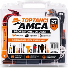 Toptancı Amca 20 Parça El Aletleri Seti Tamir Çantası Oto Acil Durum Seti Ev Tamir Seti Kamp Bahçe Çok Amaçlı Taşıma Kutulu