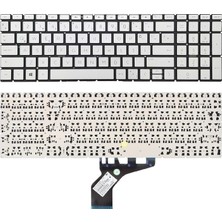 Afila Hp 15-DW4010NT (6Y7Z9EA) Uyumlu Notebook Klavyesi, Laptop Tuş Takımı (Silver, Gri Tr)