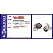 Bescher Mixdepo Alternatör Gergi Rulmani Klimasiz Clio Ii-Iii-Kng-Mgn Ii- Scenic Ii-Logan-Note1.5dci-1.4 16V-1.6 16