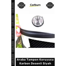 Carlburn Özel Üretim Esnek Darbe Emici Oto Stil Çizilme Önleyici Araba Tampon Koruyucu Karbon Desenli Siyah