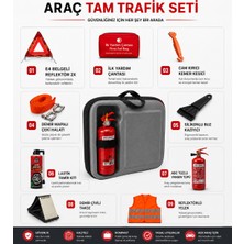 Carvorio Araç Tam Trafik Seti 20 Parça Muayene Uyumlu Büyük Çantalı