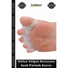 Carlburn Silikon Ortopedik Kemik Düzeltici Gece Ateli Makaralı Hallux Valgus Koruyucu Ayak Parmak Ayırıcı