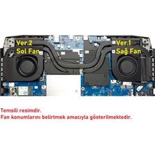 Afila Acer Nitro 5 (2022) AN515-58-75RN Notebook Uyumlu Cpu, Işlemci Fanı - Ver.2 - 12V