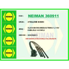 Bescher Mixdepo Ateşleme Bobini Clio Ii-Iii-Kng-Modus-Twng 1.2 16V Kablolu 4 Ayakli