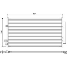 Valeo Mixdepo Klima Kondenseri Fiat 500X 14- Jeep Renegade 14-