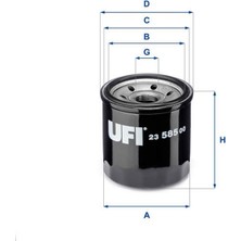 Ufi Mixdepo Yağ Filitresi Chevrolet Kalos-Eo-Spark 1.2 08-