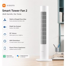 Xiaomi Beyaz Akıllı Kule Tipi Vantilatör, 150° Salınımlı, Sessiz, Xiaomi Home Uyumlu, Enerji Tasarruflu Smart Tower Fan 2