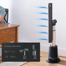 Shark Çok Yönlü Yüksek Hızlı Fan & Vantilatör Siyah Altın, 90 W, 10 Hız, 180° Salınım, Uzaktan Kumandalı