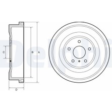 Delphi Mixdepo Kampana Fren Ford Courier 23- Dış: 304MM/ İÇ:141MM