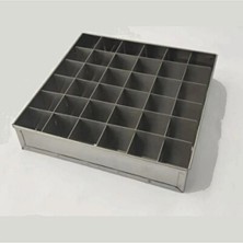 Empressco Brownie Kek Kalıbı 20X20CM, 36 Dilim, Dayanıklı ve Kullanışlı Tasarım