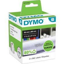 Dymo S0722400, Lw Geniş Adres Etiketi, (89X36 Mm) 520 Etiket/ - (99012)