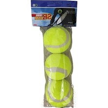 Bella Vista Yeşil Renkli 3'lü Tenis Topu Seti - Yüksek Kalite Oyun Topları