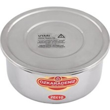 Empressco Airfryer Sulu Yemek Pişirme Kabı 20X10 cm Paslanmaz Çelik
