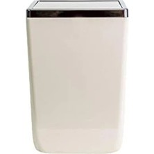 Bella Vista Kapaklı Plastik Kova, 6l Kapasite, Bej Renk
