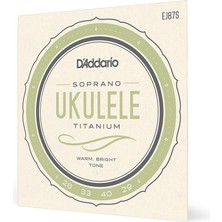 D'Addario Daddario EJ87S Ukulele Tel Seti, Soprano, Titanium, Warm Bright T
