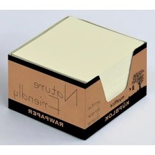Bella Vista Kraft Kutulu Küp Bloknot, 8x8 Cm, Yüksek Kalite Kağıt