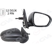 GVA Mixdepo Diş Dikiz Aynasi Sağ Mekanik Sinyalsiz Sensörlü 2 Fiş Yeni Dacia Duster 18-