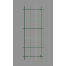 Gardener 74060 Sarmaşık Bitkilere Özel Metal Tırmanma Kafesi - Yeşil 150CM x 60CM