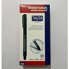 Bella Vista Kırmızı Silgili Asetat Kalem, Orta Uçlu 12'li Paket, Kalıcı Işaretleme Için