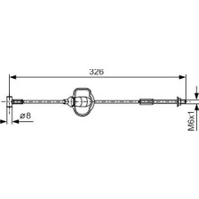 Bosch Mixdepo El Fren Teli Ön Ford Connect-Focus 98- Uzunluk: 326MM