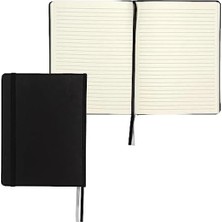 Bella Vista Siyah Kapaklı 240 Sayfalık Çizgili Defter, 7,5 x 10 Inç Boyut