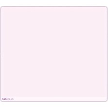 Bella Vista Temperli Cam Mouse Pad - Mat Yüzey, 4mm Kalınlık, Kaymaz Kenarlar, Bilek Dostu Bizote Kenar, Oyun & Ofis (Toz Pembe, 45X40)
