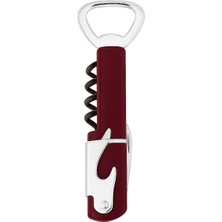 Vios Store Paslanmaz Türbişonlu Şarap Şişe Açacağı – Ergonomik Kolu Dişli Mekanizmalı, Kolay Kullanım, (Bordo)