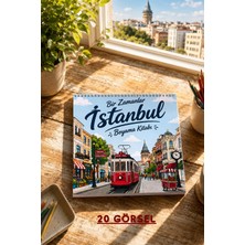 Birikiyedi Bir Zamanlar Istanbul Boyama Kitabı | Istanbul Sokakları, Tramvay ve Galata Temalı Nostaljik Boyama