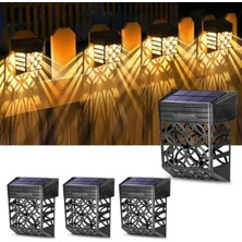 Bella Vista Güneş Enerjili LED Aydınlatma, 4 Adet ile Bahçe ve Çit Işıklandırması