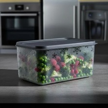 Bella Vista Kapaklı No Frost Saklama Kabı - 3150 ml Derin Dondurucu Için Uygun