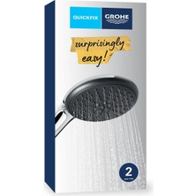 Grohe Vitalio 110 El Duşu, 2 Akışlı Yağmur Jet Duşu, Smartswitch, 110MM Yuvarlak Duş Başlığı, Kireç Önleyi