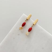 Vesce Atelier Coralia Doğal Taş Küpe
