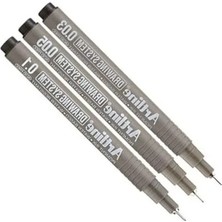 Bella Vista Teknik Çizim Kalemi Seti, 0.03-0.1 Mm, 3'lü