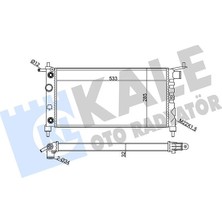 Kale Mixdepo Radyatör Corsa B-Tigra1.4i 16V-1.6I 16V Klimasiz Otom 530X285X26
