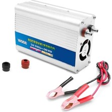 Bella Vista Inverter 12V 220V Çevirici 500W, Araç Içi Güç Dönüştürücü Oto Adaptör, Solar Akü Bağlantılı Çift Voltaj Korumalı Alüminyum Kasa Modifiye Sinüs Invertör