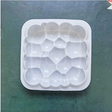 Empressco Büyük Kare Silikon Mousse Kek ve Pasta Kalıbı, 20 Cm, H:4,8