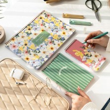 Paperora A4 Haftalık Günlük 3’lü Masaüstü Süresiz Planlayıcı Set – Çiçekler