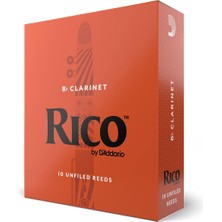 D'Addario Rico -Klarinettenblätter | Hochpräzise Gefertigt | Böhm | Stärke 1,5 | 10ER-PACKUNG | Warmer Voller