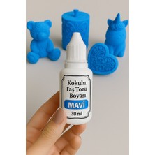 ElHobi Mavi Renk -  Kokulu Taş Tozu Boyası - 30 ml