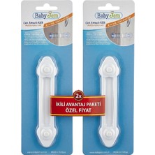 Babyjem Bebek ve Çocuk Güvenliği Için Çok Amaçlı Kilit 2'li Avantajlı Paket
