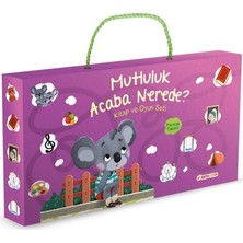 Esranın Dünyası Mutluluk Acaba Nerede? - Kitap ve Oyun Seti (Parmak Takipli)