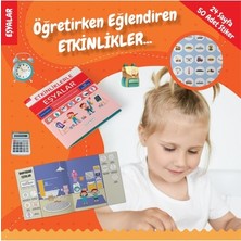 Esranın Dünyası Etkinliklerle Eşyalar - Türkçe Ingilizce - 50 Çıkartma - Eğitici Kitap